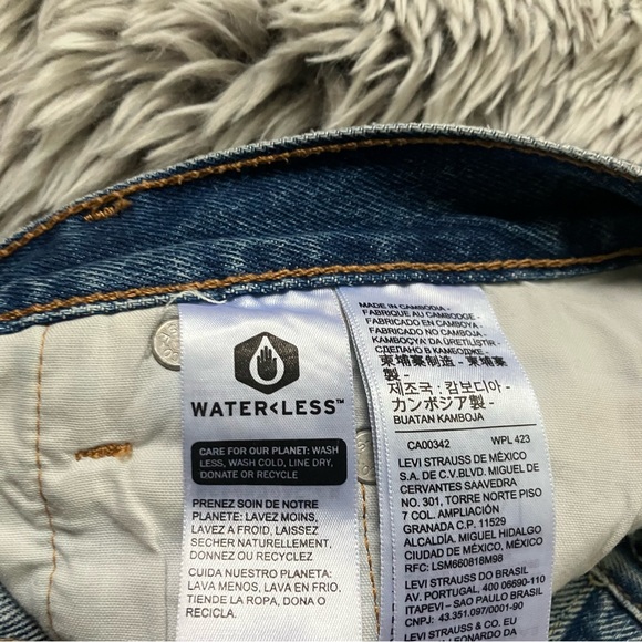 Levi’s 24/30– 501 Premium- Classic Blue Denim Jeans Button Fly - Picture 7 of 13